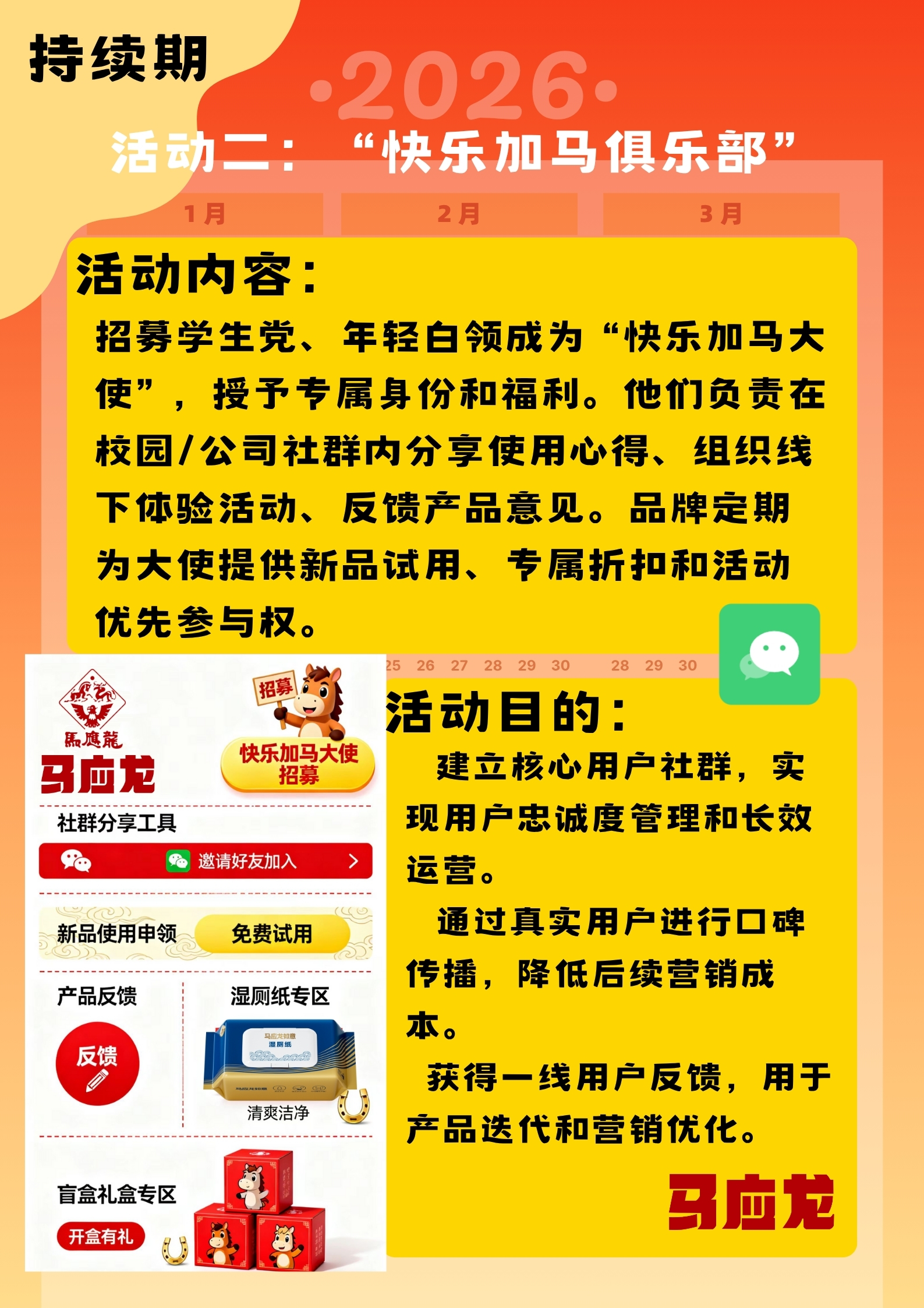 快乐加马——马应龙马年春节营销策划案