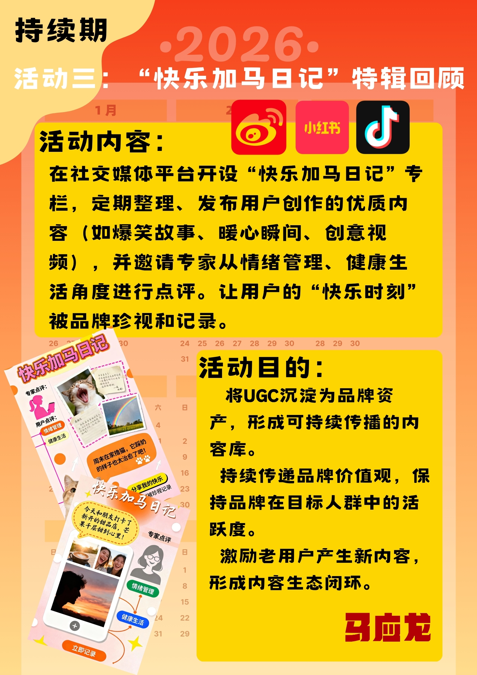 快乐加马——马应龙马年春节营销策划案